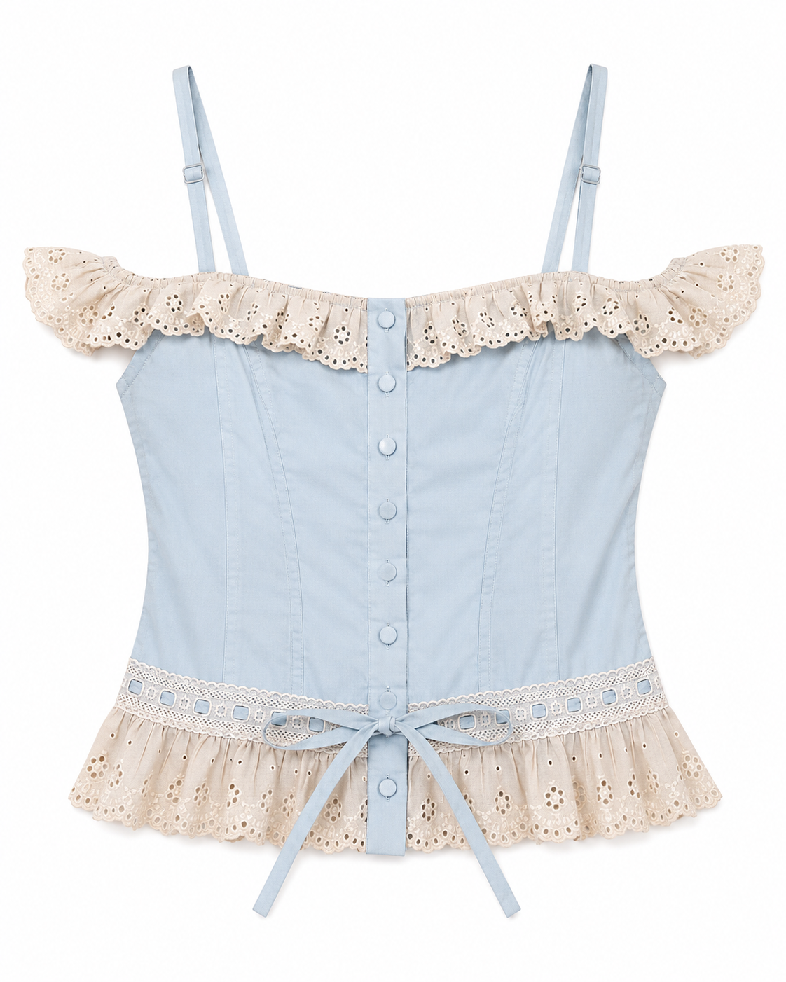 Cinema cotton corset top