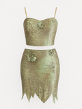 Cinema taffeta corset set