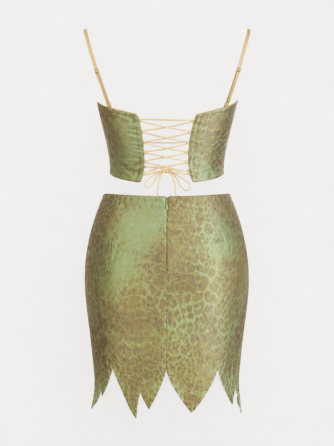 Cinema taffeta corset set