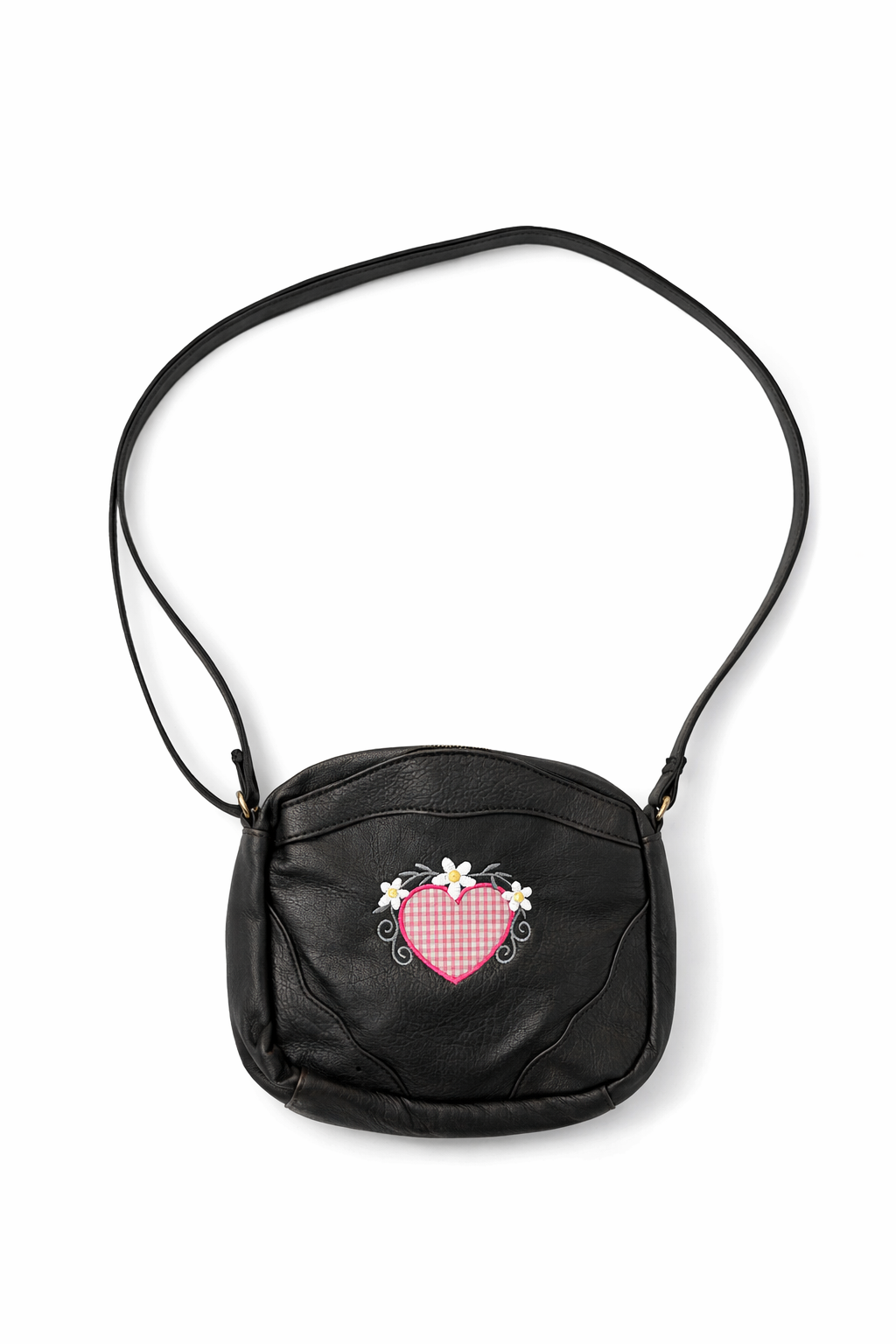 Vintage leather crossbody bag