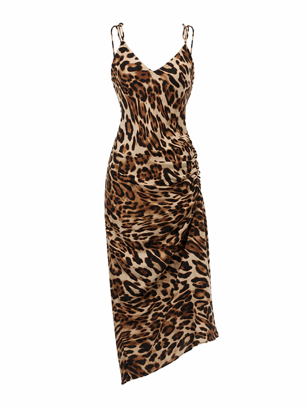 Leopard backless dress