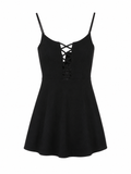 Mini black corset dress