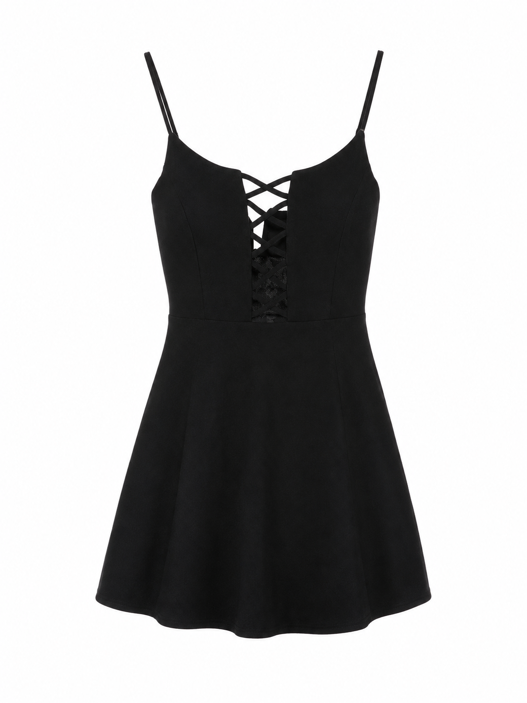 Mini black corset dress