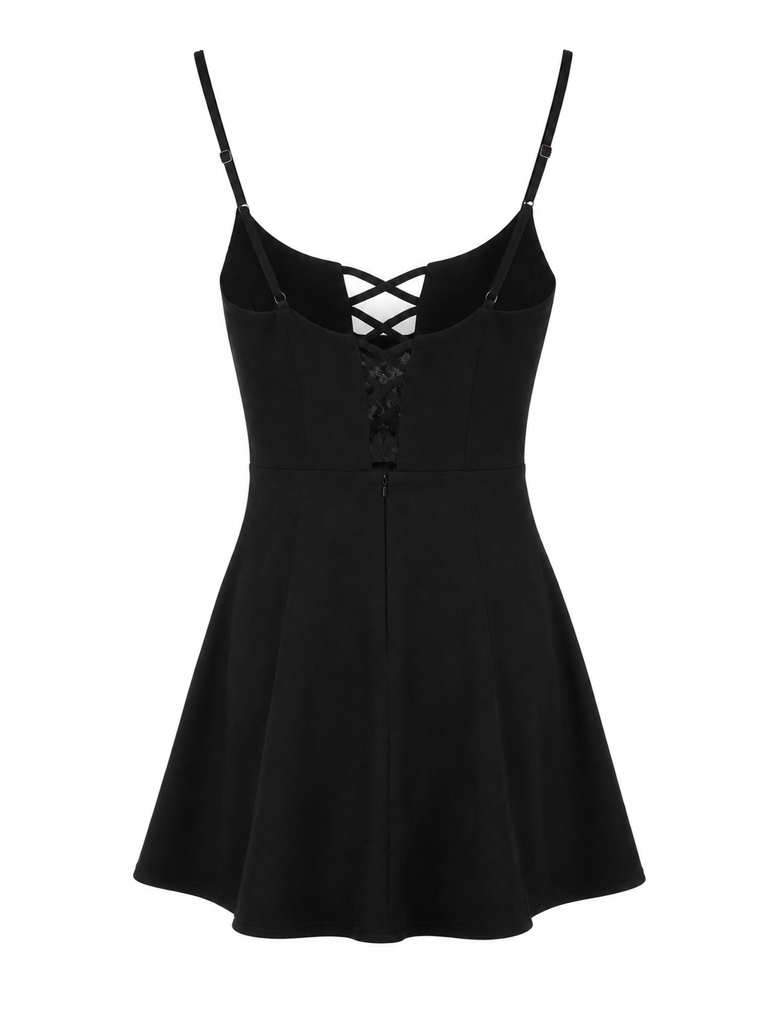 Mini black corset dress