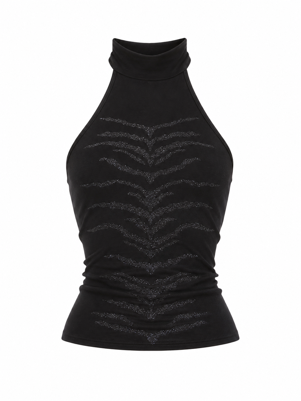 Vintage high neck backless top