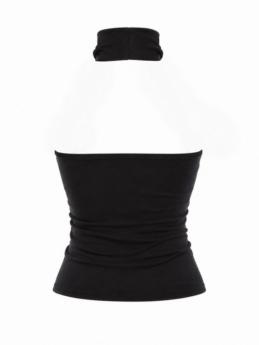 Vintage high neck backless top