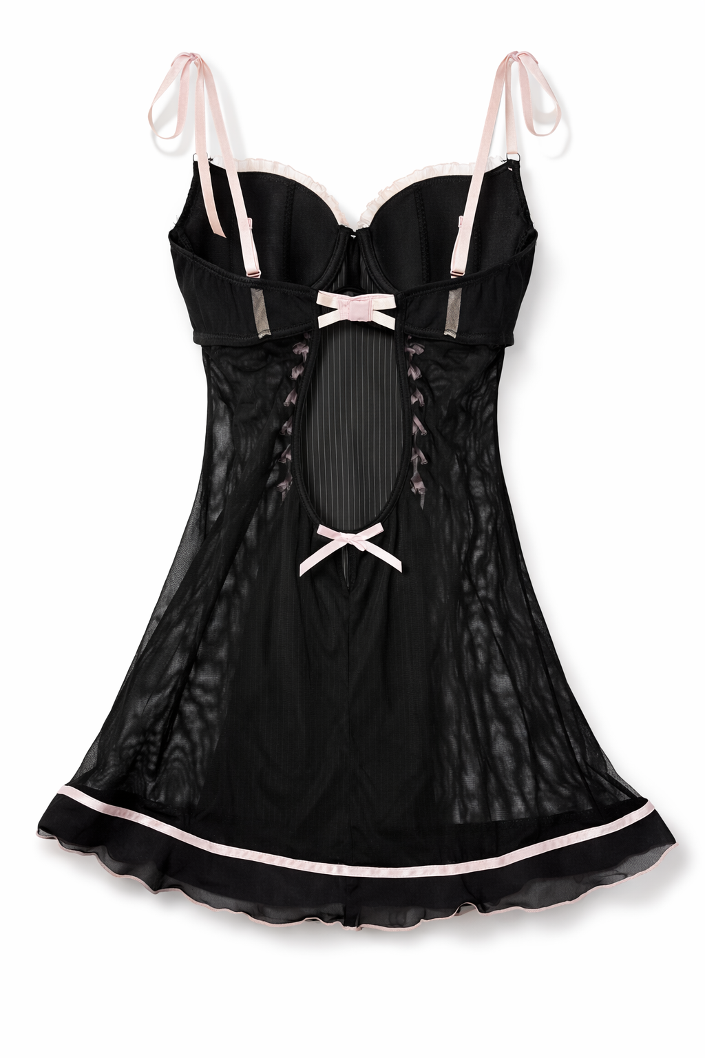 Vintage striped corset / baby doll top