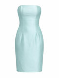 Deadstock Allure silk strapless dress