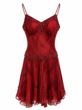 Allure silk dress with beading