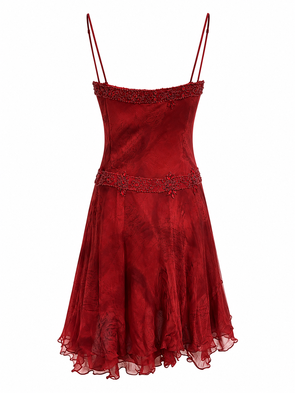 Allure silk dress with beading
