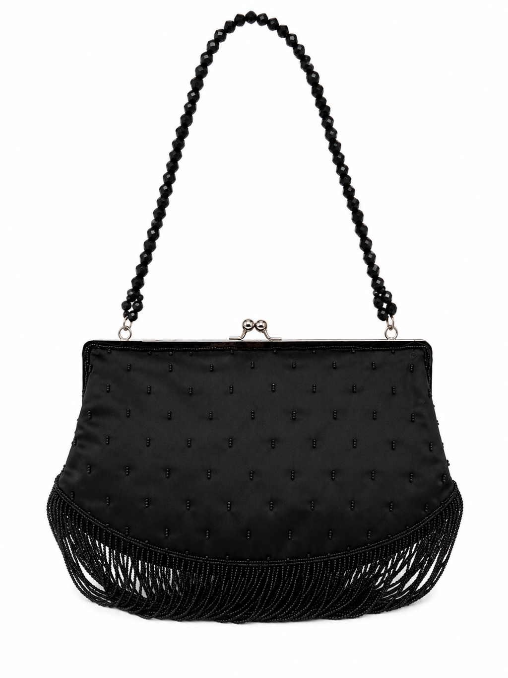 Beaded clutch baguette