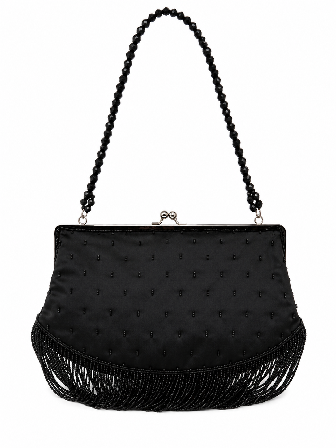 Beaded clutch baguette