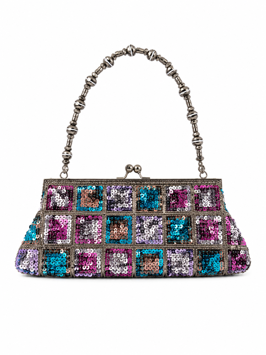 Beaded clutch bag