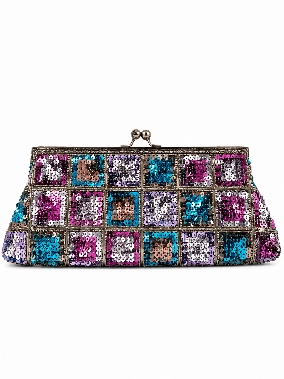 Beaded clutch bag