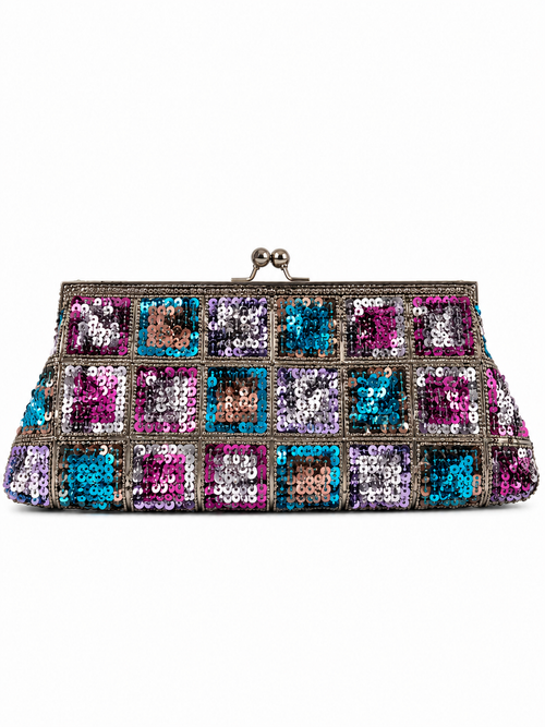 Beaded clutch bag