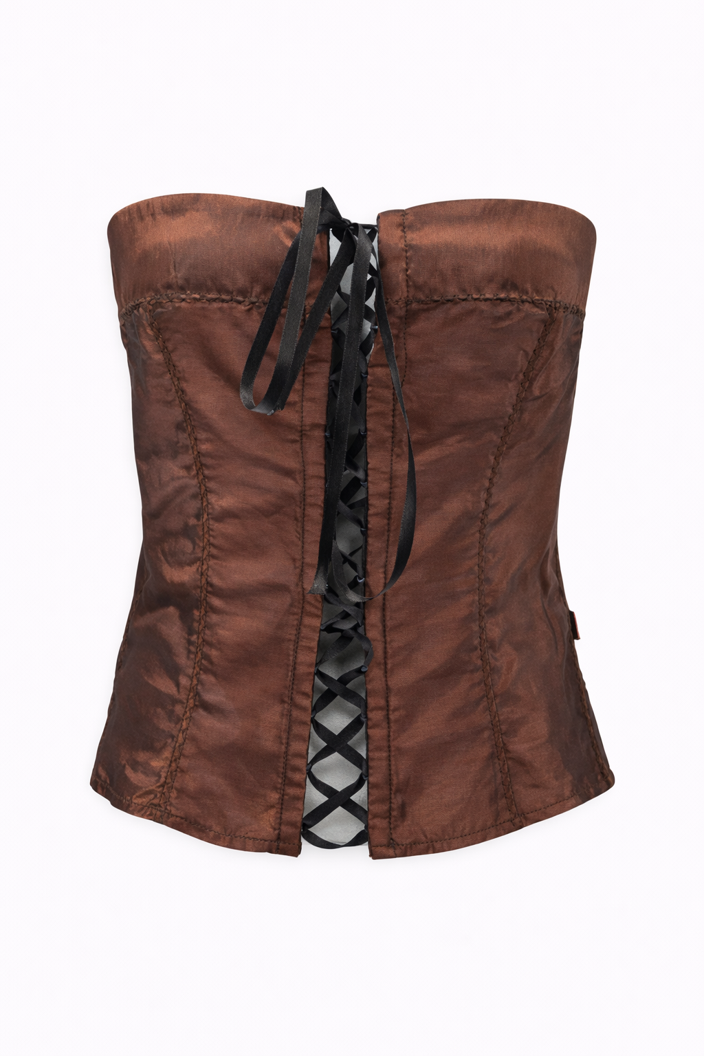 Deadstock taffeta corset