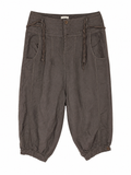 Linen balloon capri pants