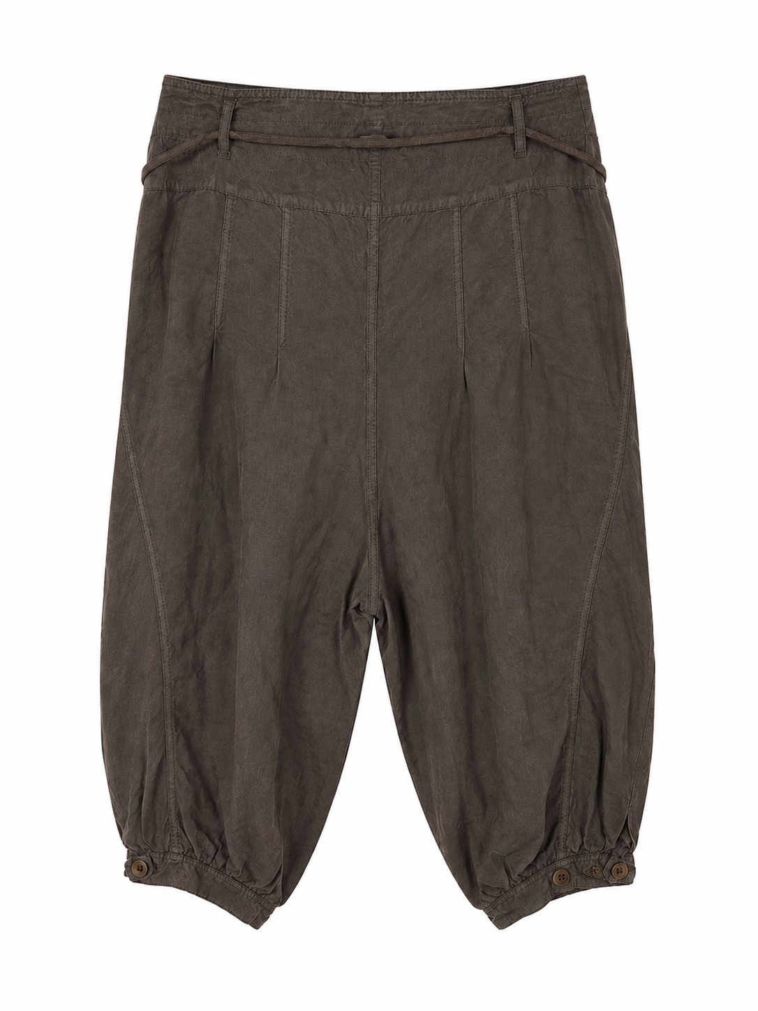 Linen balloon capri pants