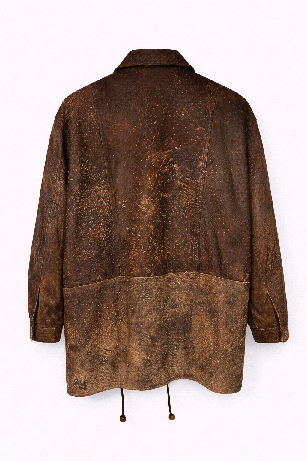 Vintage heavy leather parka