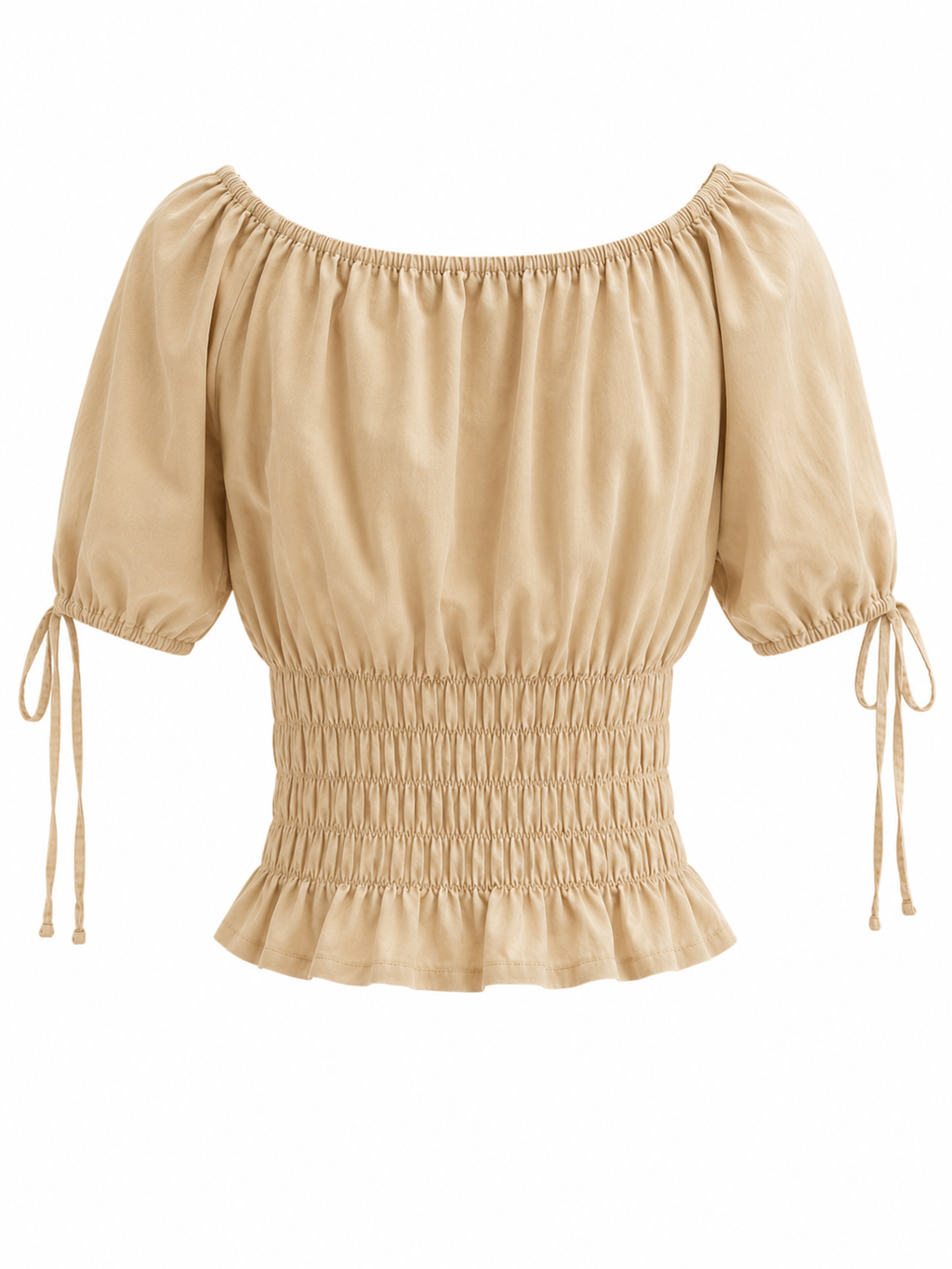 Elastic off shoulder top