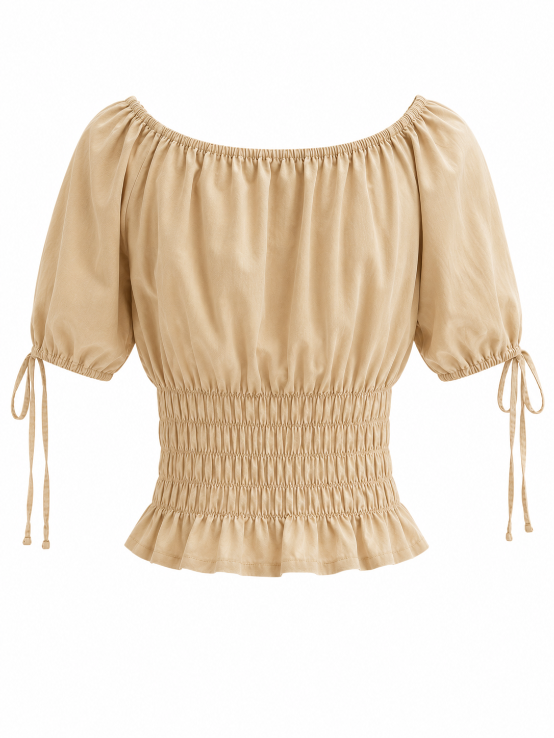 Elastic off shoulder top