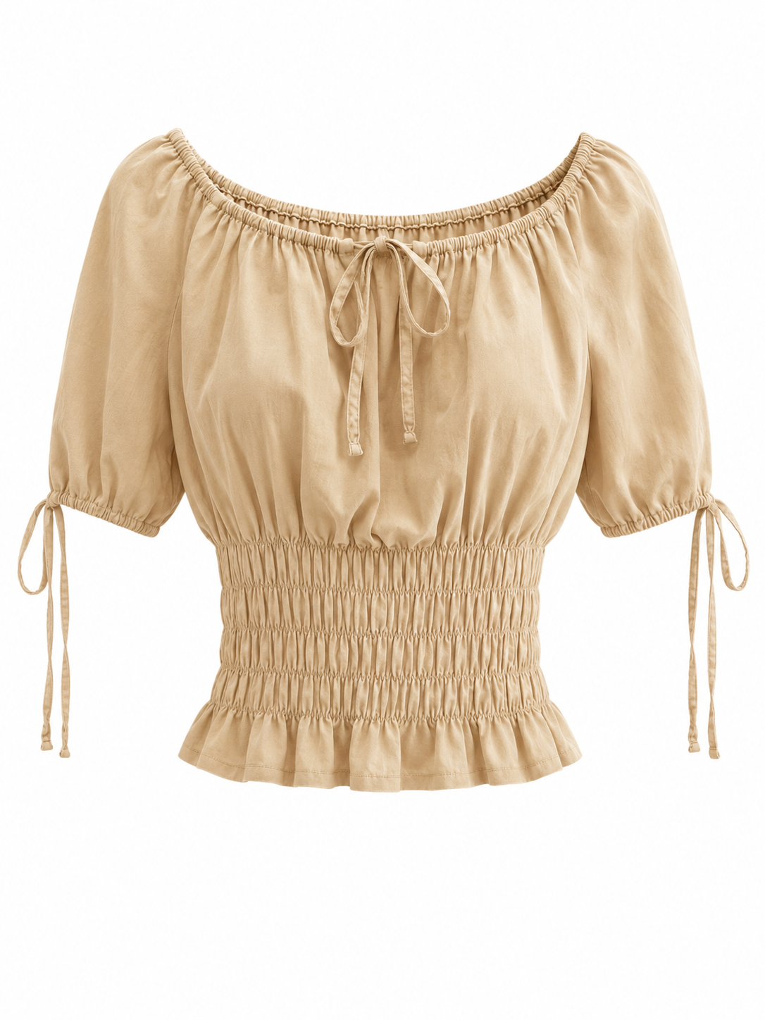 Elastic off shoulder top