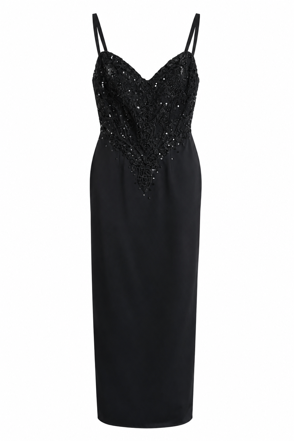 Silk hand embellished dress