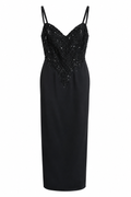 Silk hand embellished dress