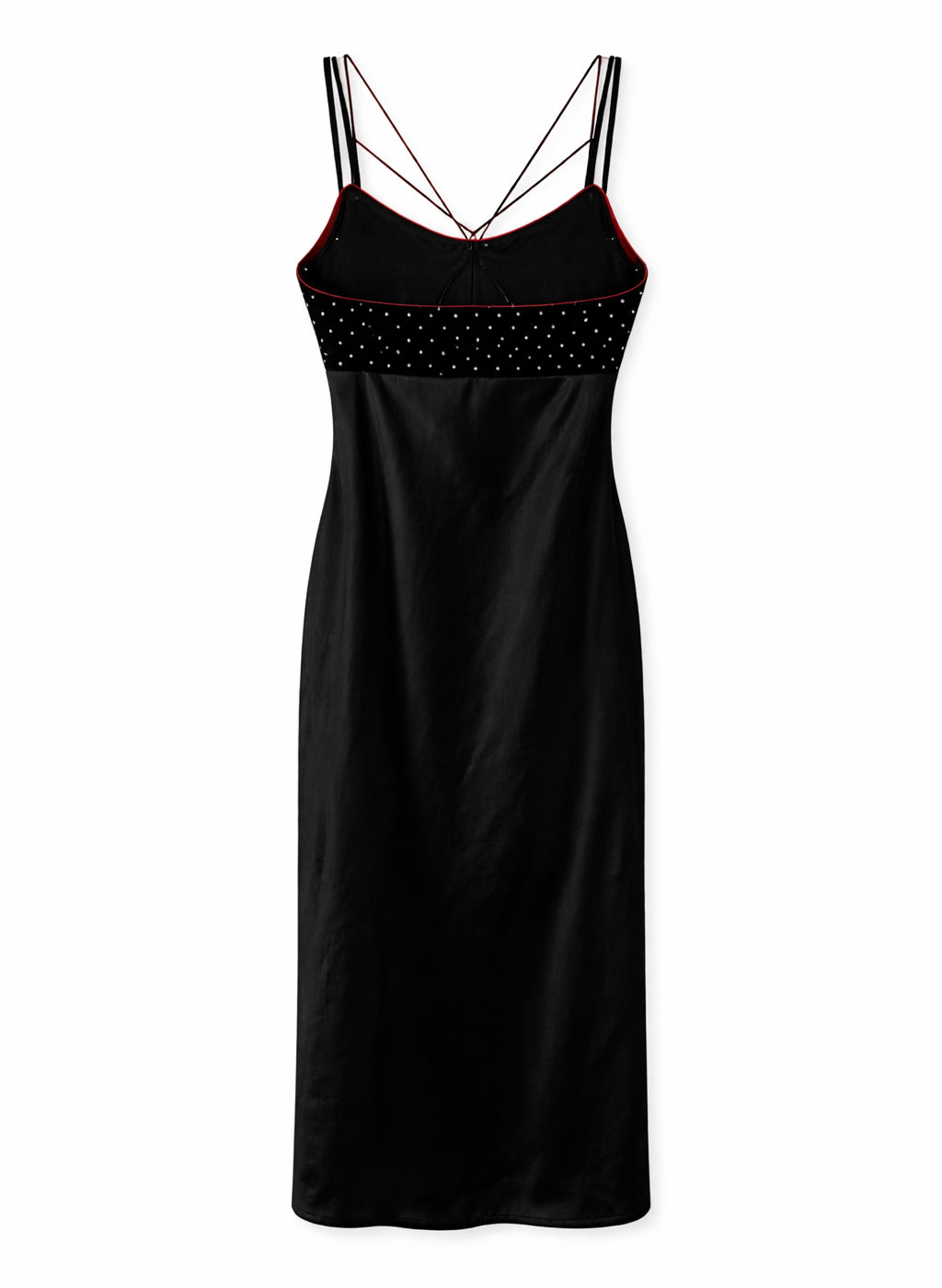 90s velvet slip dress My Cute Side Tie-Back Floral Eyelet Midi Dress main image 0