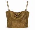 Deadstock taffeta embroidered corset