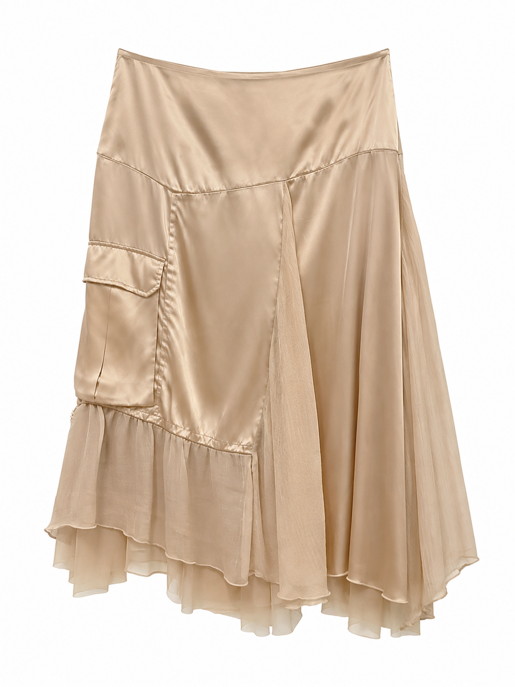 100% silk Deadstock skirt