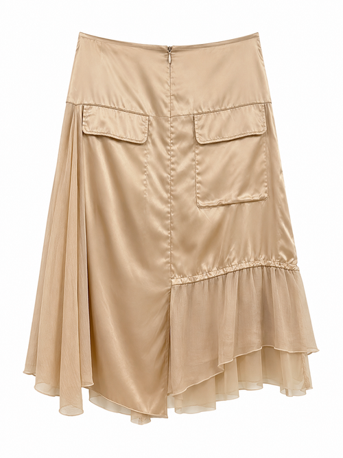 100% silk Deadstock skirt