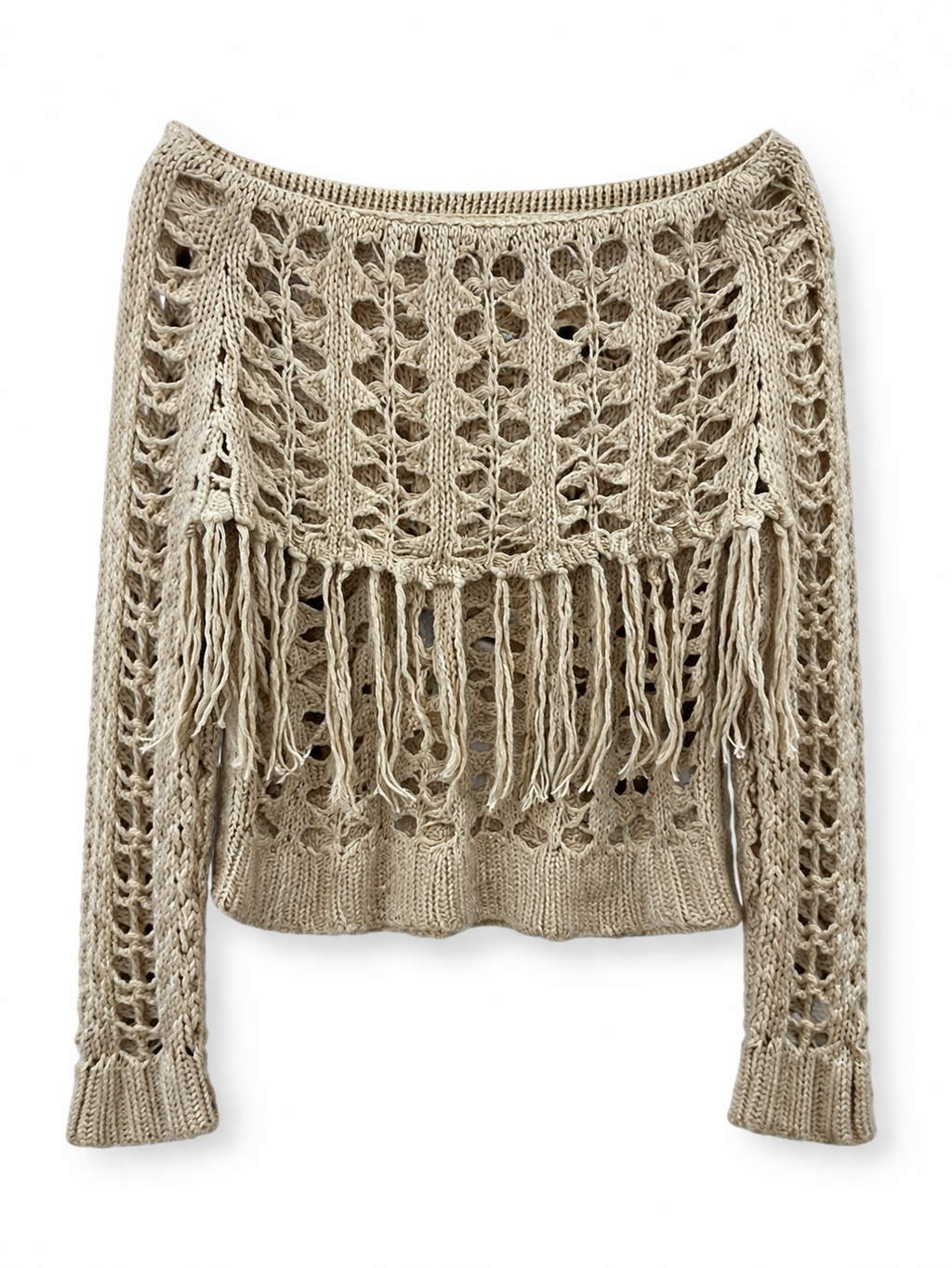 Knitted off shoulder blouse