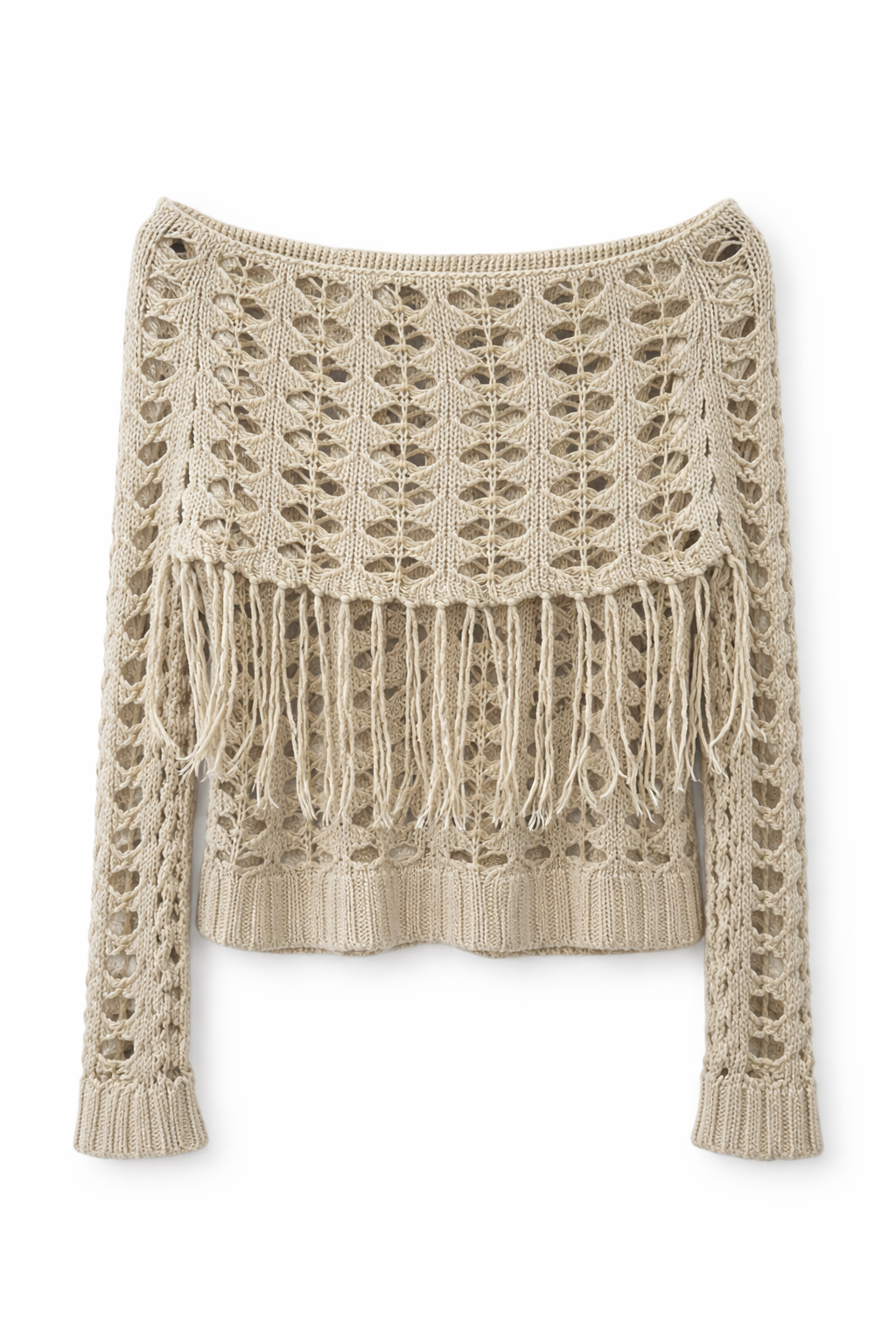 Knitted off shoulder blouse