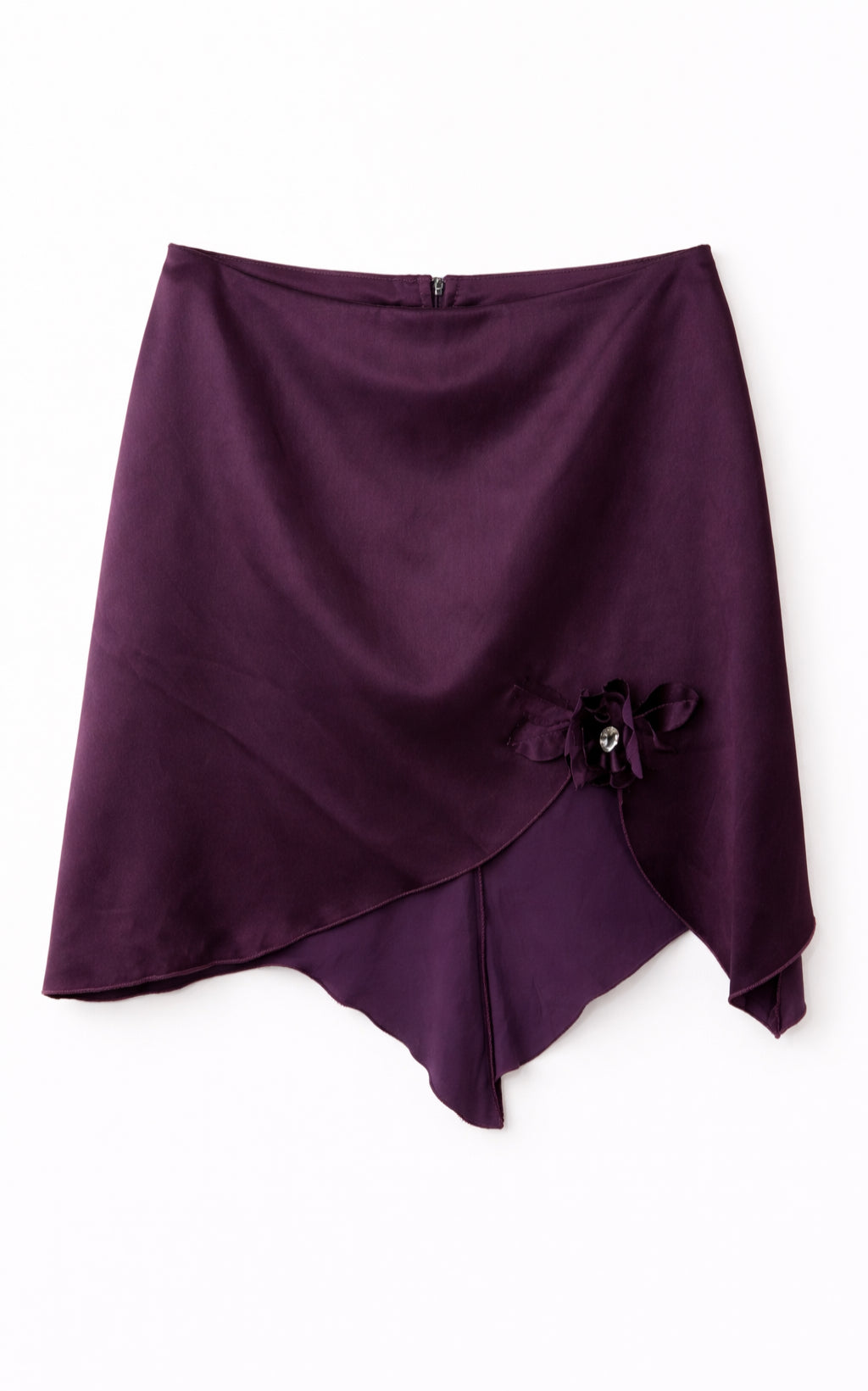 Deadstock satin skirt