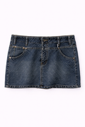 Mini denim skirt