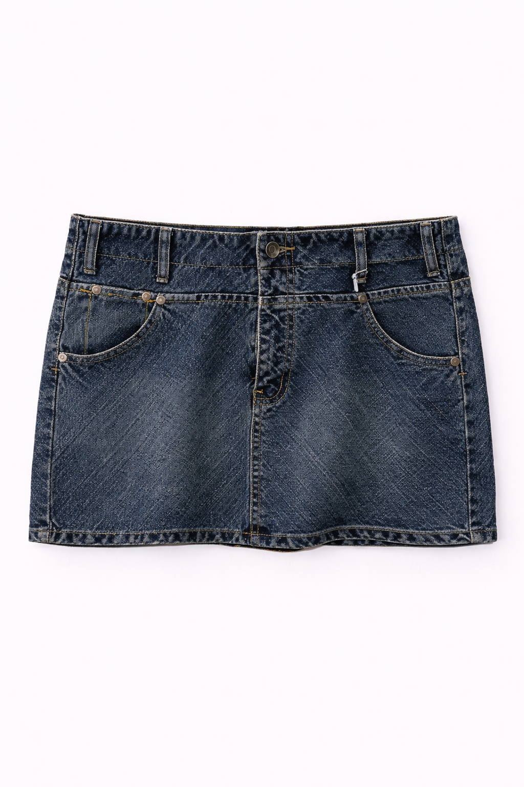 Mini denim skirt
