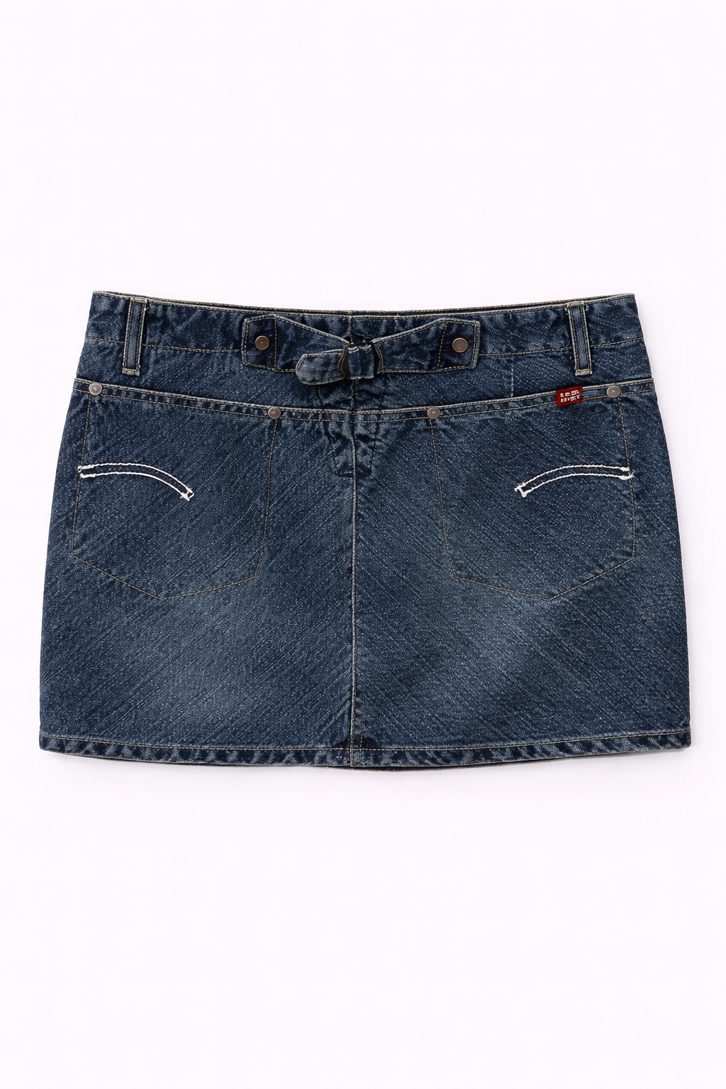 Mini denim skirt