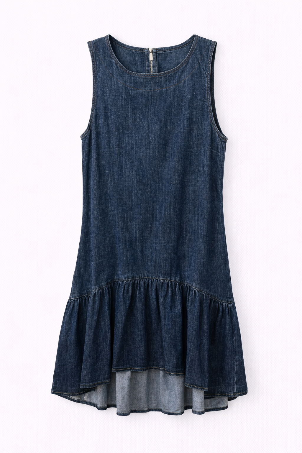Denim asymmetrical dress
