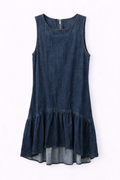 Denim asymmetrical dress