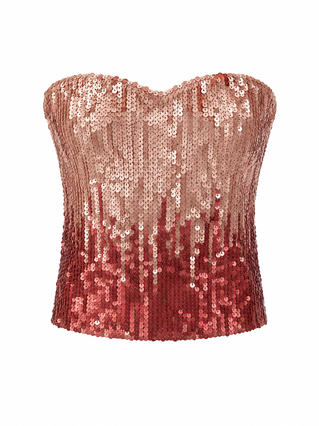 Sequin handmade ombre corset