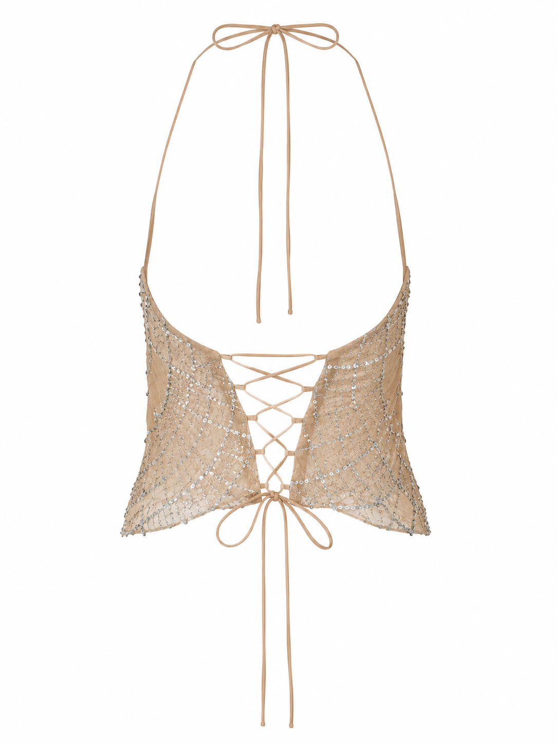 Beaded backles corset Morgan blouse