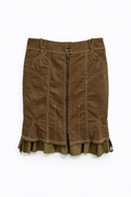 Midi ruffled skirt
