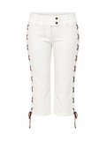 Artigli capri pants with side corset detail