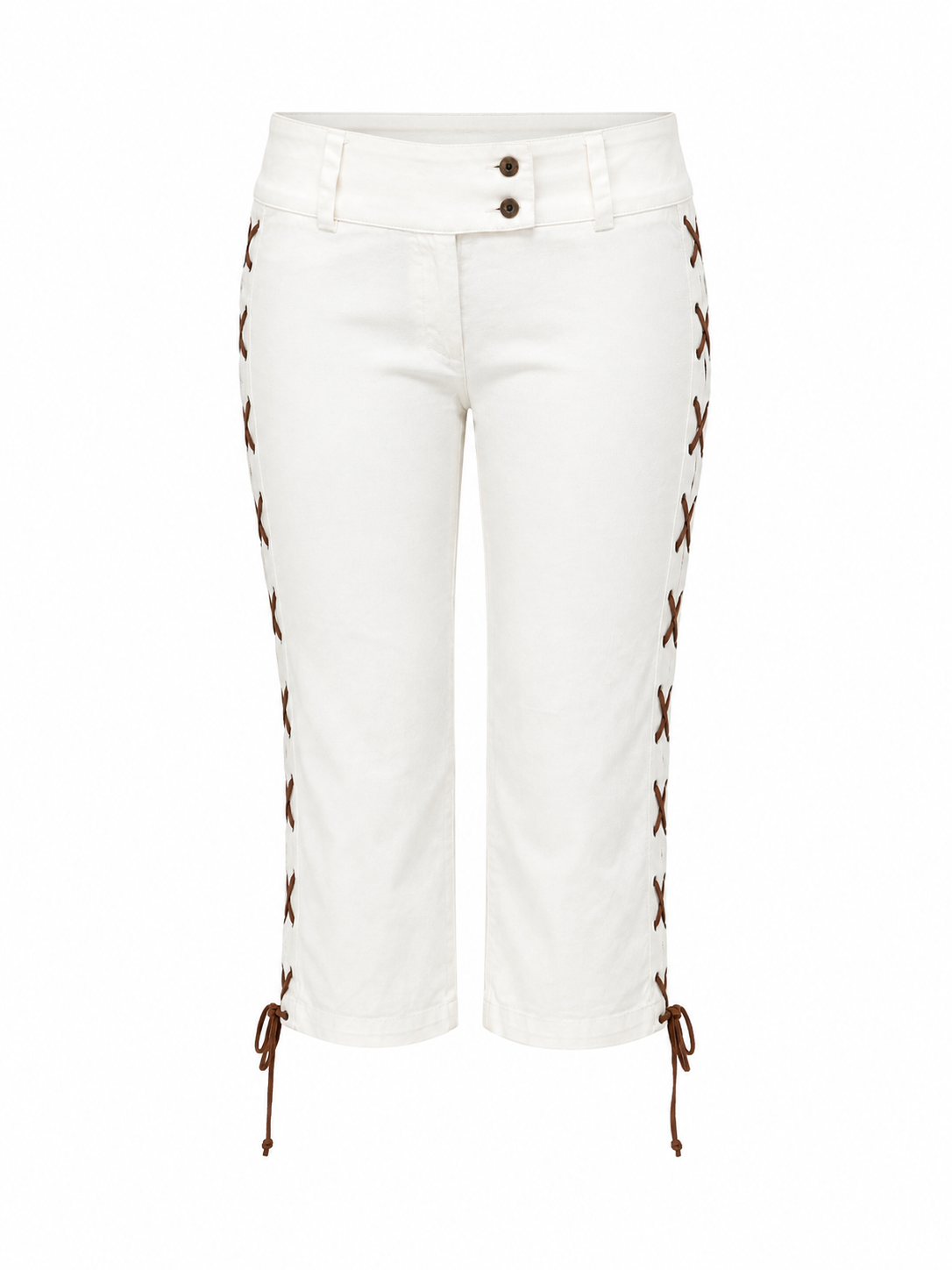 Artigli capri pants with side corset detail