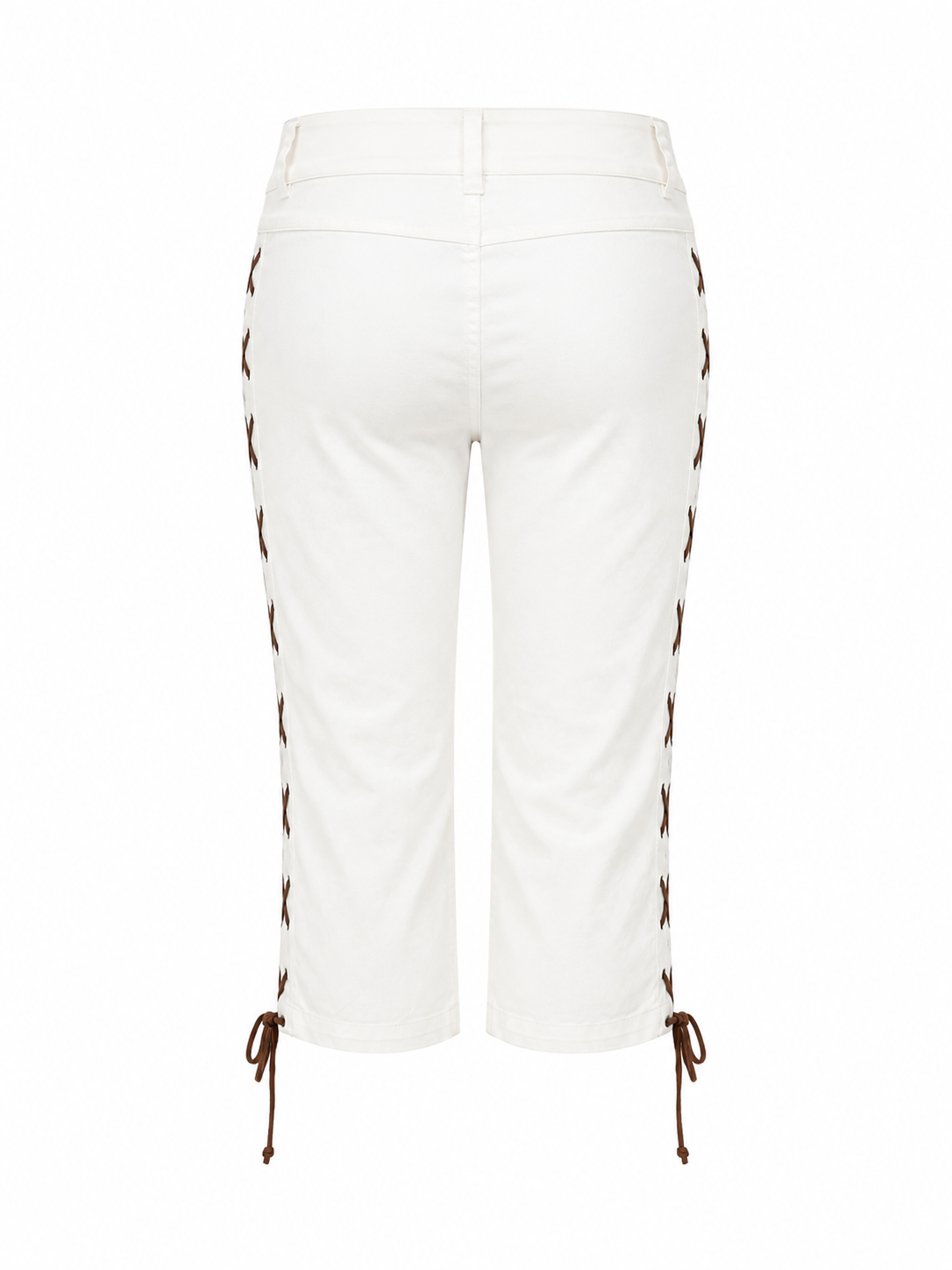 Artigli capri pants with side corset detail