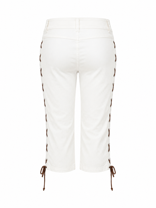 Artigli capri pants with side corset detail
