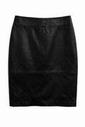 Pencil leather skirt
