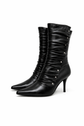 Leather booties