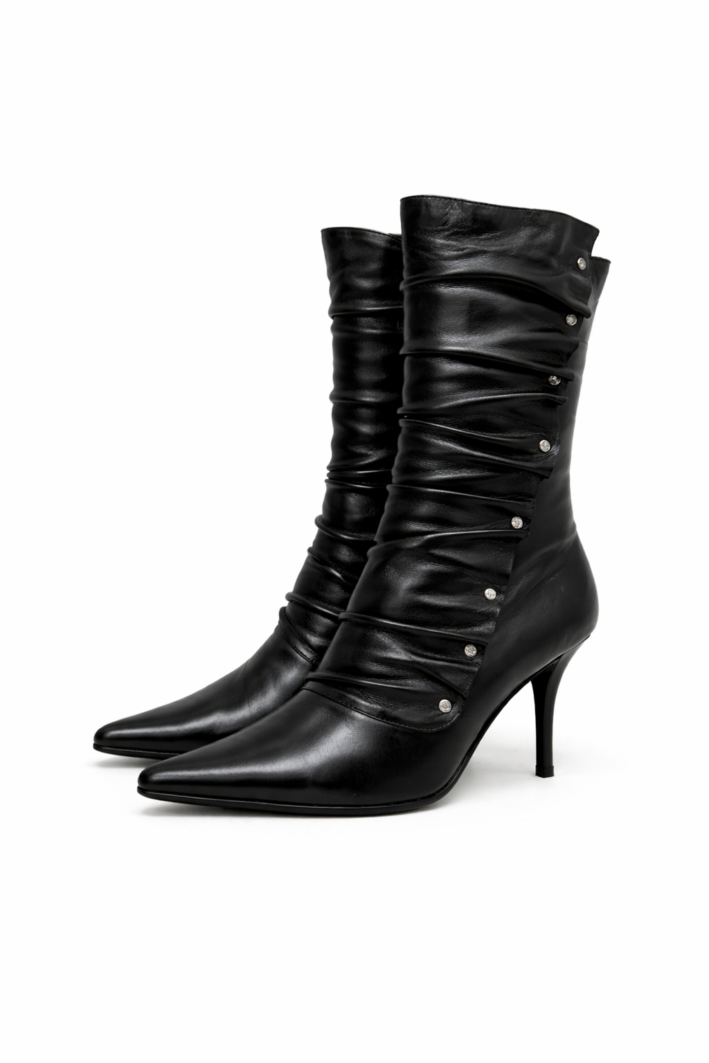 Leather booties